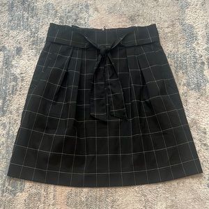 H&M Window Pane Paper Bag Skirt w/pockets